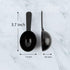 Framendino 10 Pack Plastic Coffee Measuring Spoons, Short Handle Scoops for Tea, Sugar, Cereal, Black