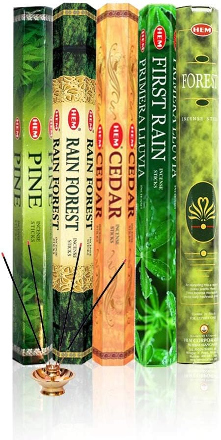 Hem Incense Forest Cedar Pine Rain Forest First Rain, 5 x 20, 100 Sticks