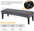 YISUN Jacquard Dining Bench Covers, Stretch Washable Removable Bench Slipcover, Rectangle Bench Seat Protector Cover