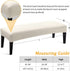 Stretch Jacquard Dining Bench Cover, Removable Washable Slipcover Protector for Bedroom, Kitchen, Hotel (Beige)