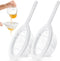 Zopeal 2 Pieces Ultra Fine Mesh Strainer, Nylon Food Juice Strainer with Handle for Kitchen, 120/200 Mesh