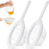 Zopeal 2 Pieces Ultra Fine Mesh Strainer, Nylon Food Juice Strainer with Handle for Kitchen, 120/200 Mesh
