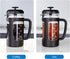 Easyworkz French Press 34 oz Coffee Tea Maker with Borosilicate Glass, Soft Grip Handle
