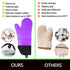 Silicone Oven Mitts and Pot Holders Set - MTZRFLL Extra Long Heat Resistant Gloves with Hot Pads and Mini Oven Mitts