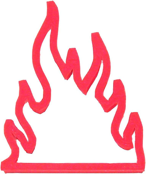 Fire Flames Plast-Clusive Cookie Cutter, 3.6 Inch - Hand Made in the USA