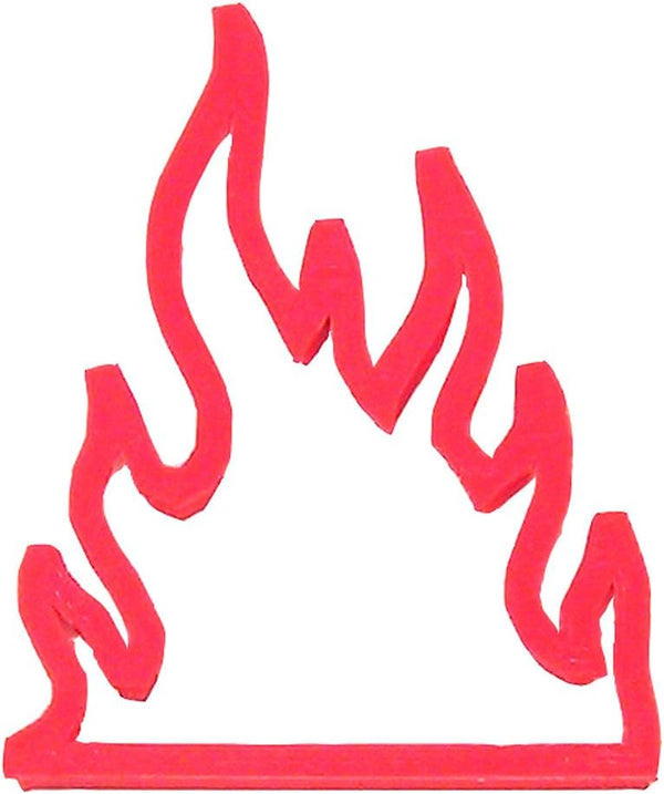 Fire Flames Plast-Clusive Cookie Cutter, 3.6 Inch - Hand Made in the USA