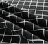 Bringsine Classic Rectangular Cotton Linen Table Cloth, Black Check Vintage Dinner Picnic Deco (36 X 36 Inch)