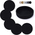 Trivets for Hot Dishes, 7 Inch Hot Pads, 5 Pcs Cotton Table Protector Mats with Storage Basket for Kitchen