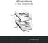madesmart Premium Antimicrobial 2-Tier Organizer, Multi-Purpose Slide-Out Storage with Handles, Pack of 1, Frost