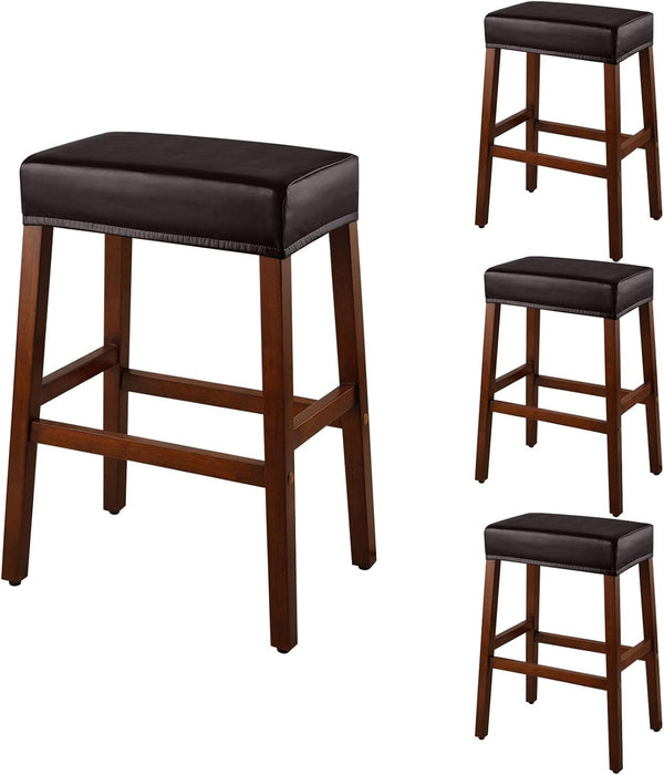 YISUN Stool Covers Rectangle - 4 Pack Stretch Oilproof Waterproof PU High