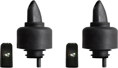 The Pure Pour Liquor Bottle Pourers - Leak-Proof Pour Spouts with Dust Caps, 2 Pack