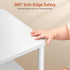 MISSLO Nursery Side Table for Living Room with Storage Basket Small End Tables for Small Spaces Kids Nightstand