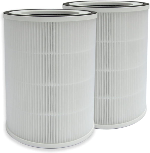 PUREBURG Replacement Filter, 2-Pack H13 HEPA Compatible with Himox HIMOX-H10 Air Purifier, 4-Stage Filtration Activated