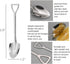 25 Pack Shovel Shape Demitasse Espresso Spoons, Stainless Steel Coffee Ice Cream Dessert Spoons for Home and Party