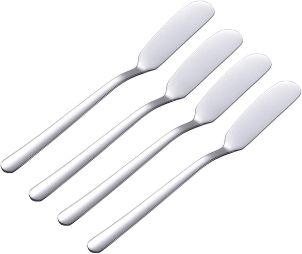 VANRA Cheese Spreader Knife Set 4-Piece Stainless Steel Butter Knife Small Sandwich
