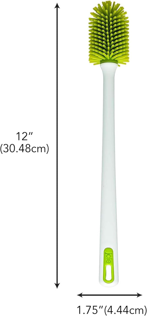 Joie Bottle Brush, Silicone Scrubber with Long Handle, Ideal for Cleaning Water Bottles, Baby Bottles and Glasses