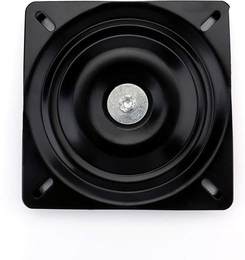 Fasmov 10" Heavy Duty Bar Stool Swivel Replacement Seat, Black Swivel Plate