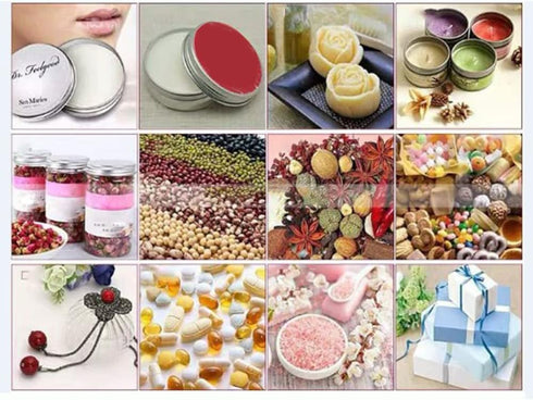 Othmro 12pcs 1oz Metal Round Tins Aluminum Containers with Screw Lid, 50 * 20mm(DxH) Red for Salve, Spices, Lip Balm,