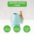 Aiya Traditional Japanese Matcha Whisk Holder, Pyramid Design for Bamboo Chasen, Blue