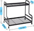 Jofuas 2-Tier Countertop Metal Organizer Standing Shelf for Bathroom and Kitchen Storage Under Sink, Organizing