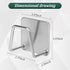 Jerphen 2 Pack SUS304 Sponge Holder for Kitchen SinkStrong Adhesive Stainless Steel Sink Sponge HolderRustproof