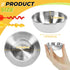 BILLIOTEAM 6 Pcs Stainless Steel Sauce Dishes, Round Seasoning Bowls, Mini Appetizer Plates, Sushi Dipping Bowl Mixing Saucers (3.15 x 1.18 Inch) by BILLIOTEAM