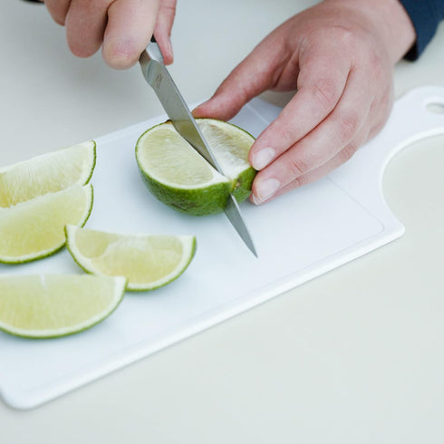 Chef Craft Plastic Cutting Board, 8 x 5 Inch, 12 Inch Length, White