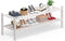 Haddockway Long 2 Tier Bamboo Shoe Rack Storage Organizer, Multifunctional Free Standing