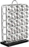 Amazon Basics 20 Jars Spice Rack Organizer, Space-Saving Kitchen Organizer with Glass