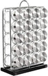 Amazon Basics 20 Jars Spice Rack Organizer, Space-Saving Kitchen Organizer with Glass