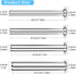 GKAKITSP 4 606,606SS,1606,1606SS Sizes Stainless Steel Sausage Stuffing Tubes Replacement for LEM Sausage Stuffers