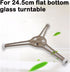 9.6 Inch Microwave Turnpiece Holder - Rotating Ring Roller Glass Plate Tray Support Holder