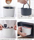 Microwave Rice Cooker, 2L Steamer Pasta Cooker, Food Grade PP Set with Strainer, 4PCS (Orange)