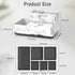 Electric Toothbrush Holder for Bathroom, White Marble Pattern Vanity Organizer Tray, Kids Desk Storage Compartment