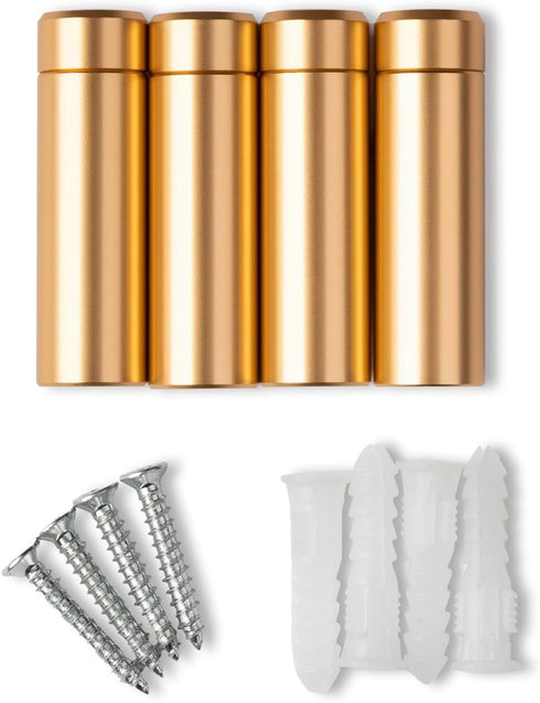 Wexel Art 1.5" Gold Stainless Steel Mounting Hardware for Acrylic Floating Frames, Pack of 4