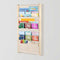 YEXEXINM Wood 4-Tier Wall Mounted Kids Bookshelf, Wall Mounted Montessori Kids Bookshelf,
