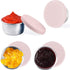 LALASTAR 4x1.6oz Salad Dressing Containers Set, Small Leakproof Condiment Containers with Silicone Lids, Pink