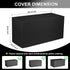 100 600D Black(49" 24" 25" Deck Box Cover, Outdoor Storage Box Cover for Gallon Deck Box &Outside Patio Storage Bench