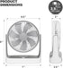 mollie 6-Inch Small Rechargeable USB Desk Fan Battery Operated with Speeds for Home Office Bedroom Mini Portable Personal Ultra Quiet Desktop Air Circulator Cooling Table Fan Adjustable Tilt by mollie
