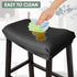 Set 2 Counter Bar Stool Cover Rectangle of Waterproof PU Height Bar stools Slipcovers Saddle Stool Slipcover Bench Seat
