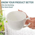 22 OZ Set 2 White Bone China Soup Mugs with Handles, Large Ceramic Coffee Mugs of for Hot Chocolate Cocoa Cereal Salads