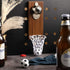Soccer Bottle Opener with Cap Collector, Magnetic Refrigerator Paste Opener, Ideal Gift for Fans