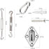 YOFIT Shade Sail Hardware Kit 6 inch for Triangle Rectangle Sun Shade Sail Installation, 304 Grade Stainless for Garden Outdoors, 80 Pcs by YOFIT