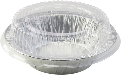 Disposable Aluminum Foil Tart Pan with Lid, 5" Individual Pie Pans, Mini Pie Pans, Pot Pie Tins, Baking Pan, Perfect