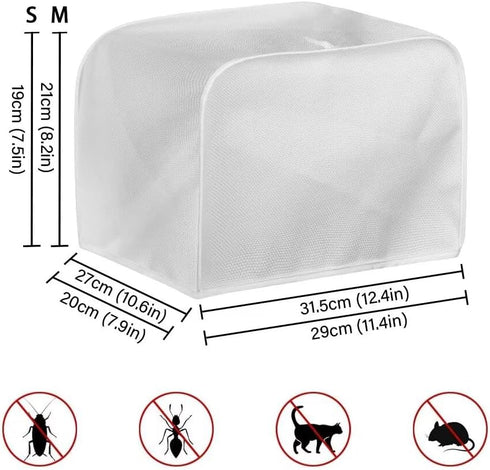 Vintage Rooster Toaster Protection Cover for Standard 2 Slice Toaster, Kitchen Bakeware Bread Maker Covers