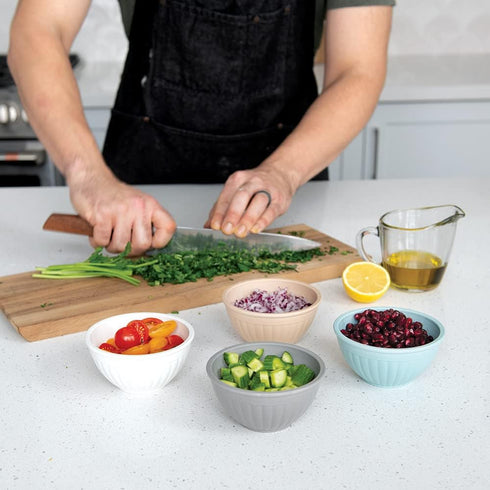 Nordic Ware Mini Prep and Serve Mixing Bowls Set, 4-Piece, Earth-Tones by Nordic Ware