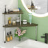 Counter 2 Countertop Counter Weenson Bathroom Organizer Corner Shelf - Tier Bathroom Organization Bamboo Bathroom Sink
