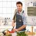 Chef Apron, Cross Back Cotton Canvas Apron for Women and Men with Adjustable Straps and Large Pockets
