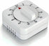 Square 60 Minute Mechanical Kitchen Timer, Visual Cooking Timer with Loud Alarm, Manual Countdown, No Batteries Required