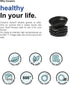 LE TAUCI Ceramic Spoon Rest for Kitchen, 4.8 Inches Spoon Holder for Stove Top, Kitchen Accessories (Crude Black)